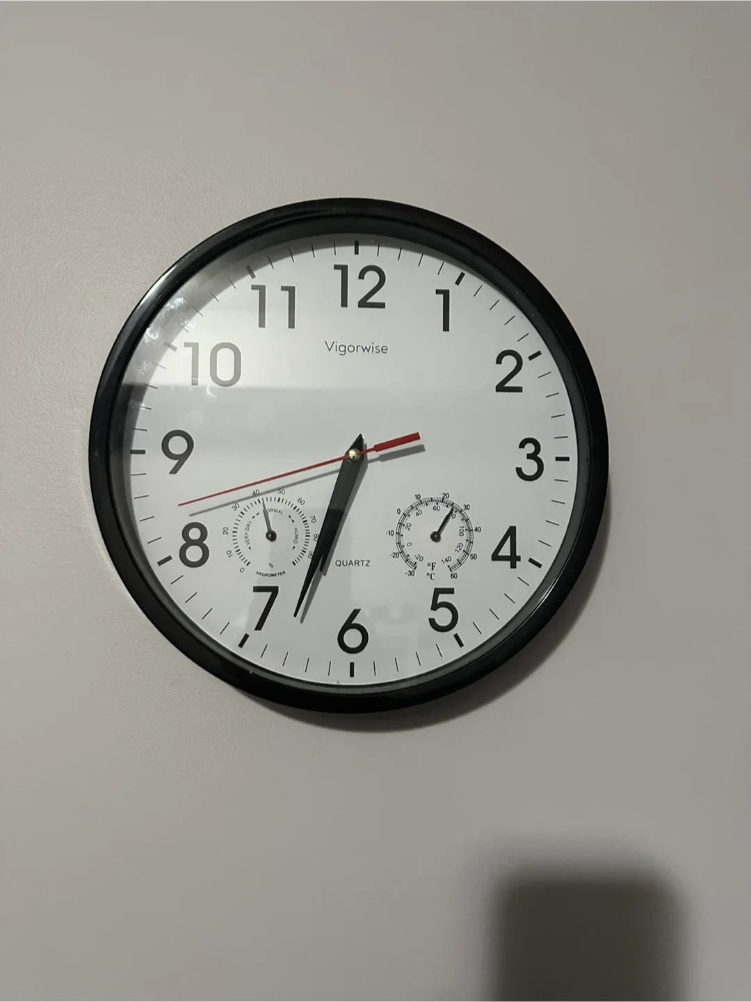 Vigorwise 10-Inch Wall Clock image indicator(4)