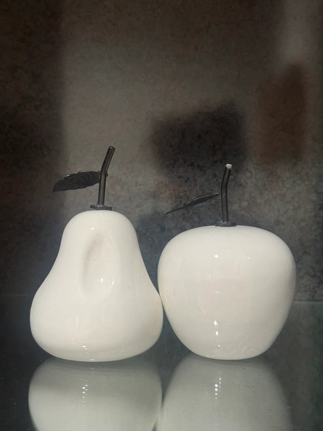 White Decorative Apple and Pear