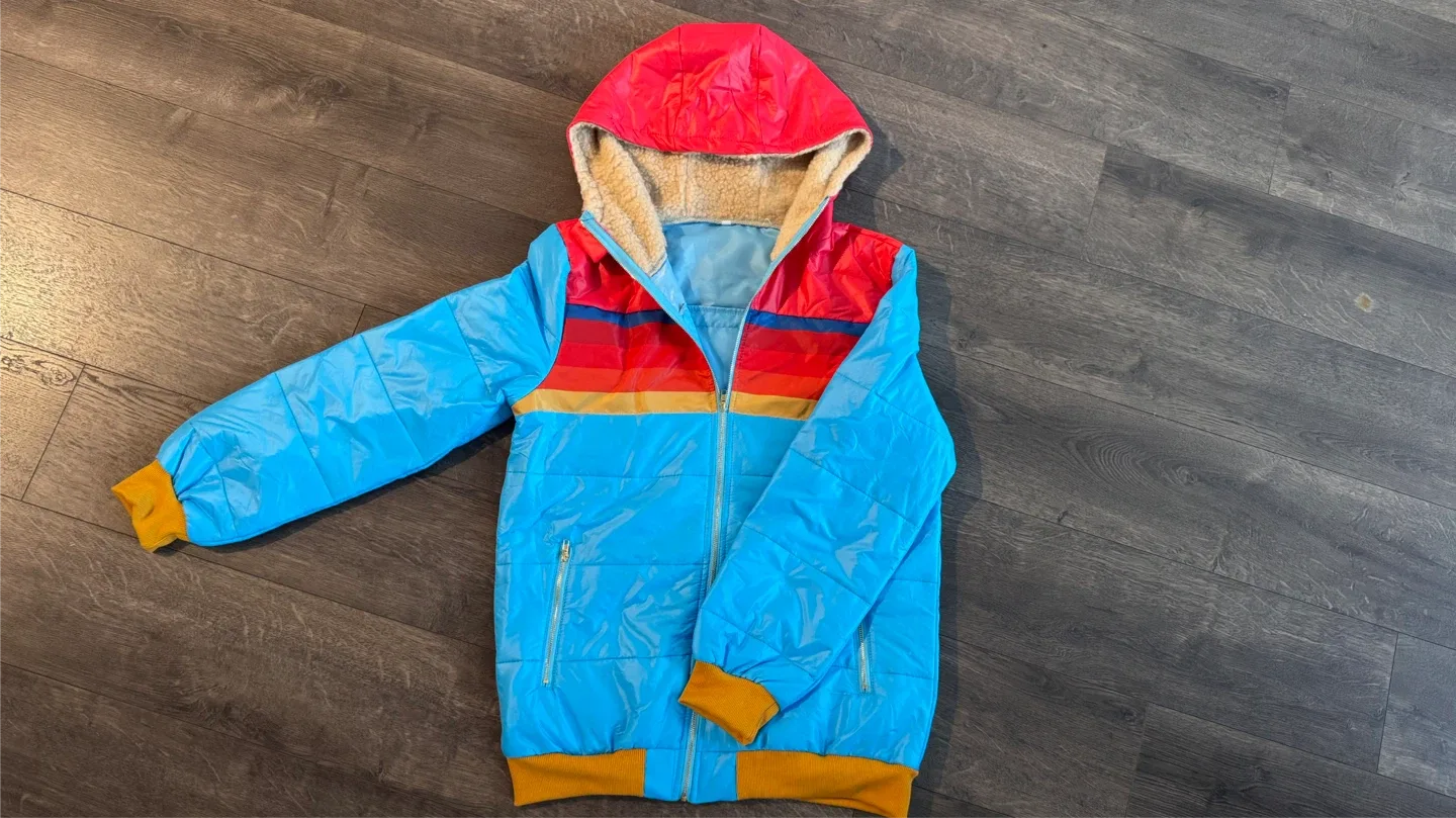 Colourful Puffer Jacket - Size M