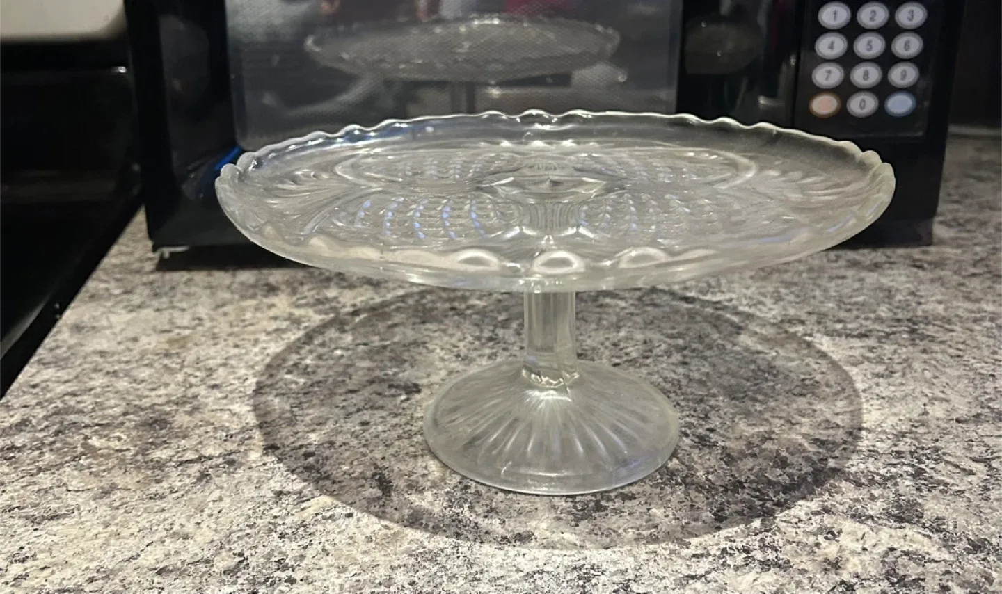 Vintage Glass Cake Stand