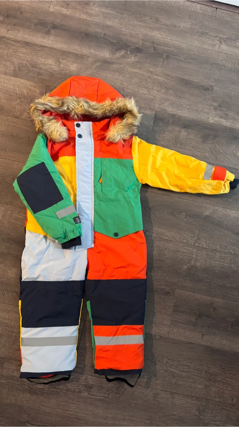 Fashion Classic Colour Block Snowsuit