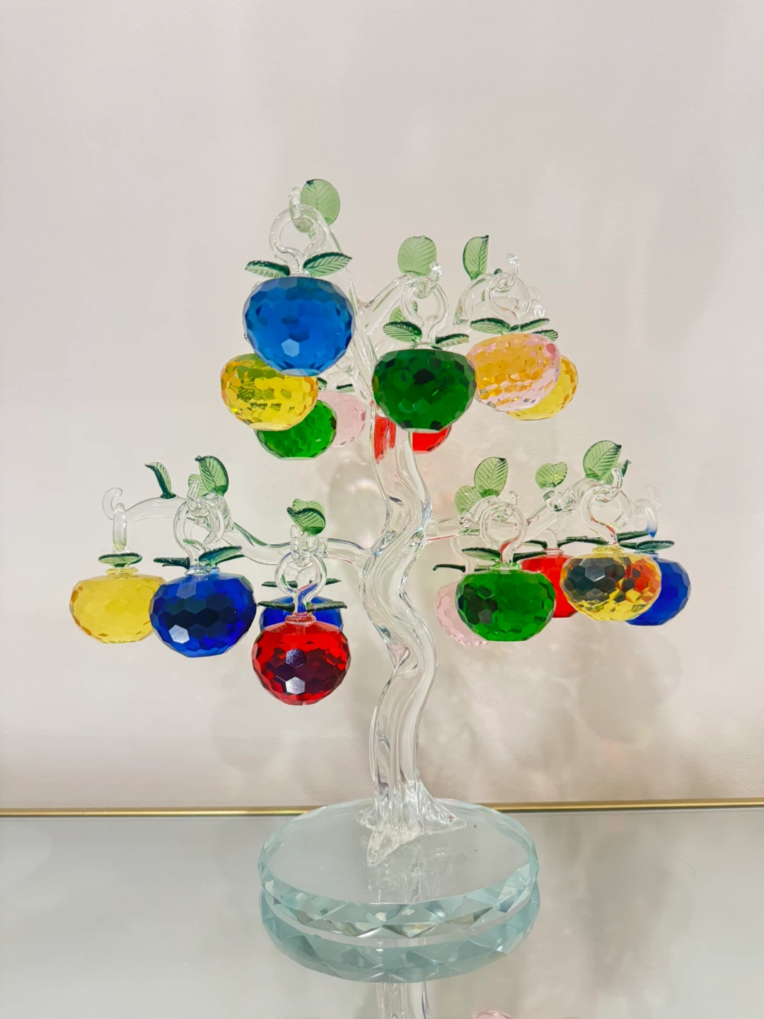 Glass Apple Tree Sculpture
