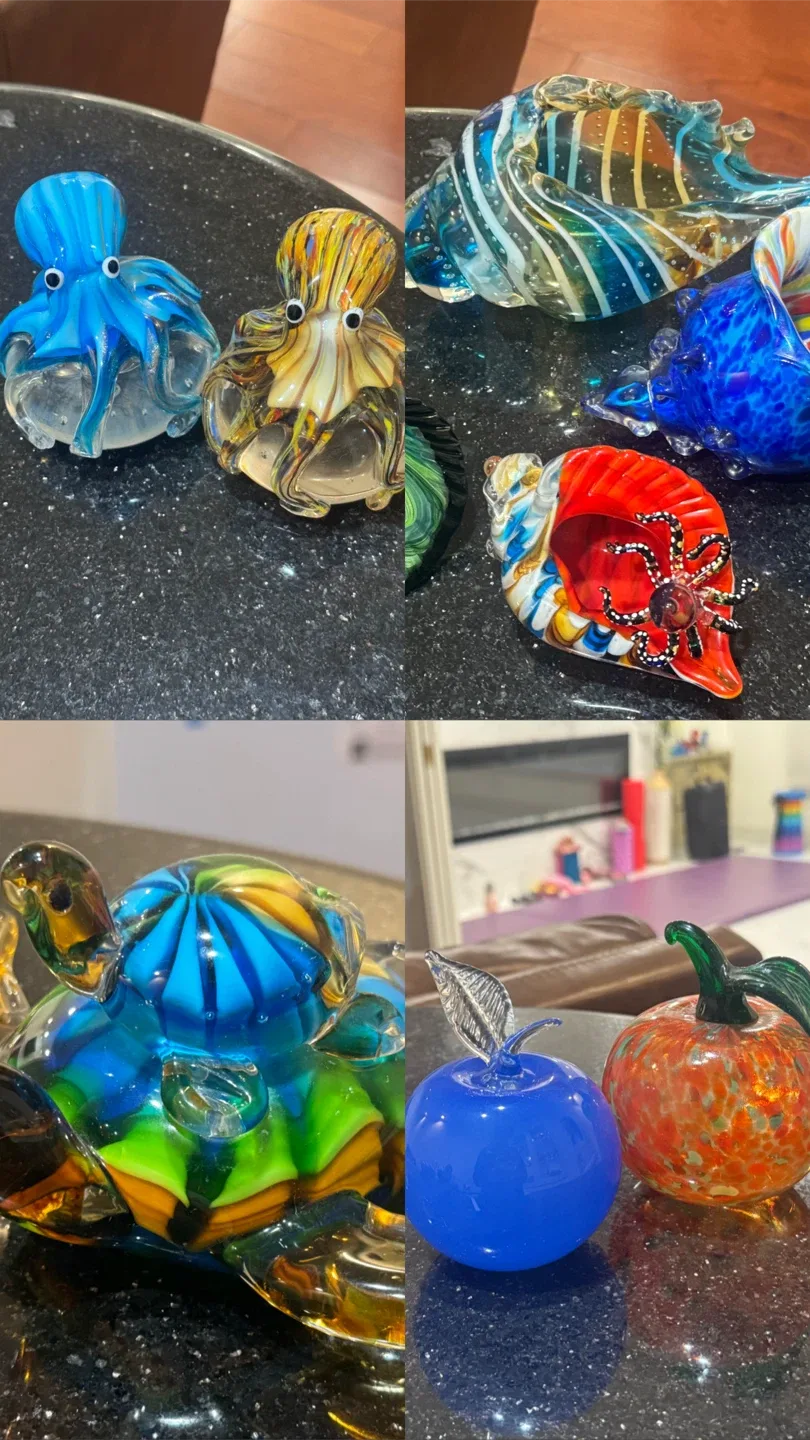 Assorted Hand Blown Glass Figurines