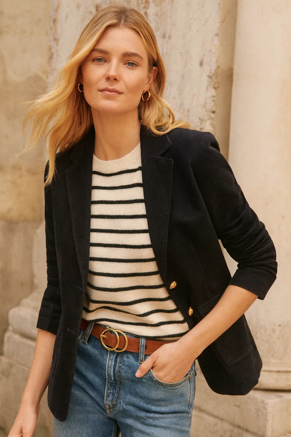 Banana Republic Black Corduroy Blazer