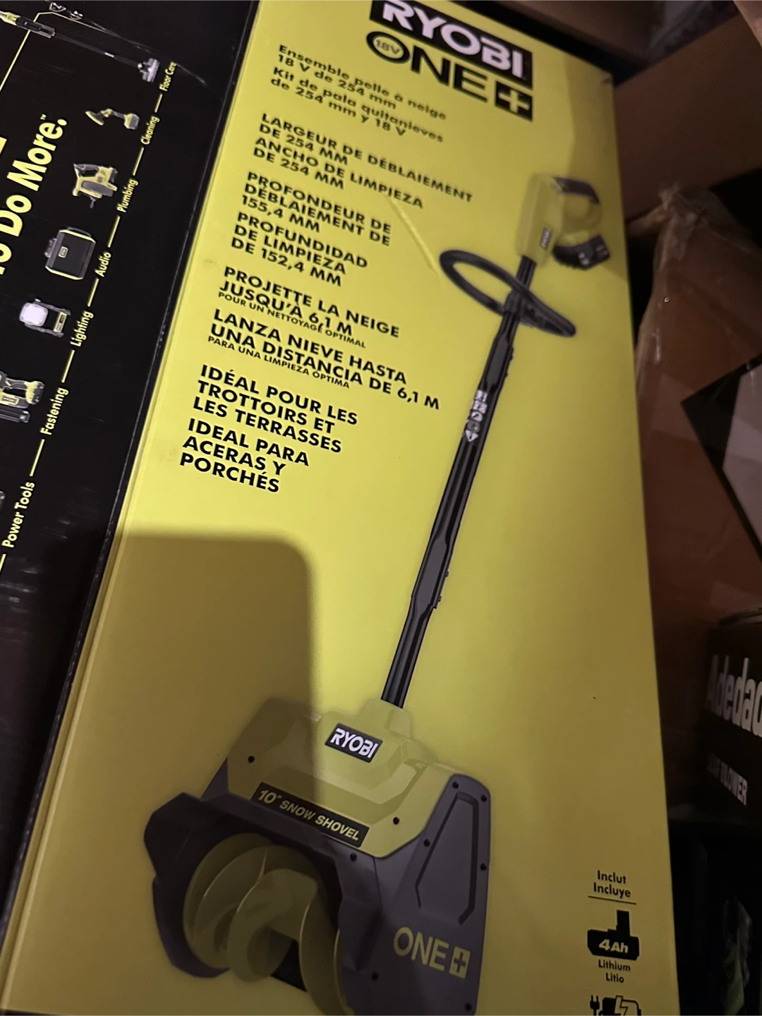 New Ryobi ONE+ 10" 18V Snow Shovel tool only