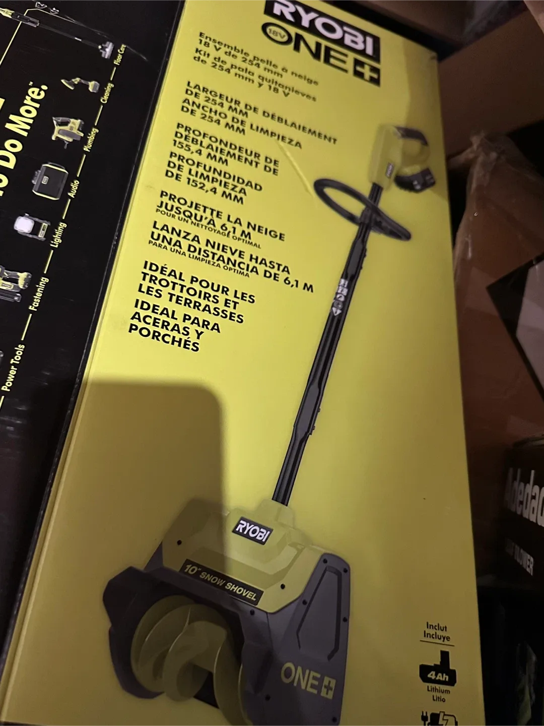 New Ryobi ONE+ 10" 18V Snow Shovel tool only