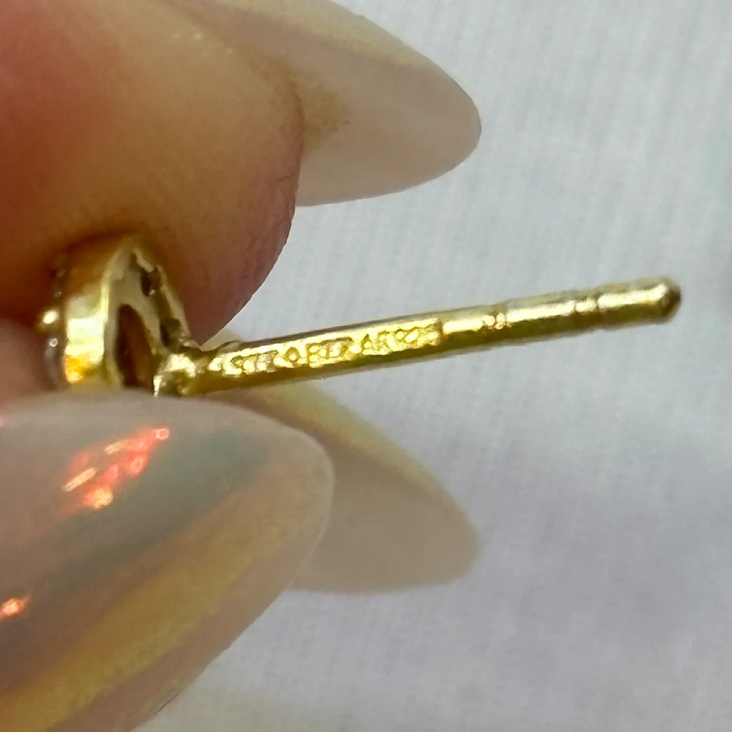 Gold Plated 925 Sterling Silver Micro Pave Circle Stud Earrings image indicator(7)