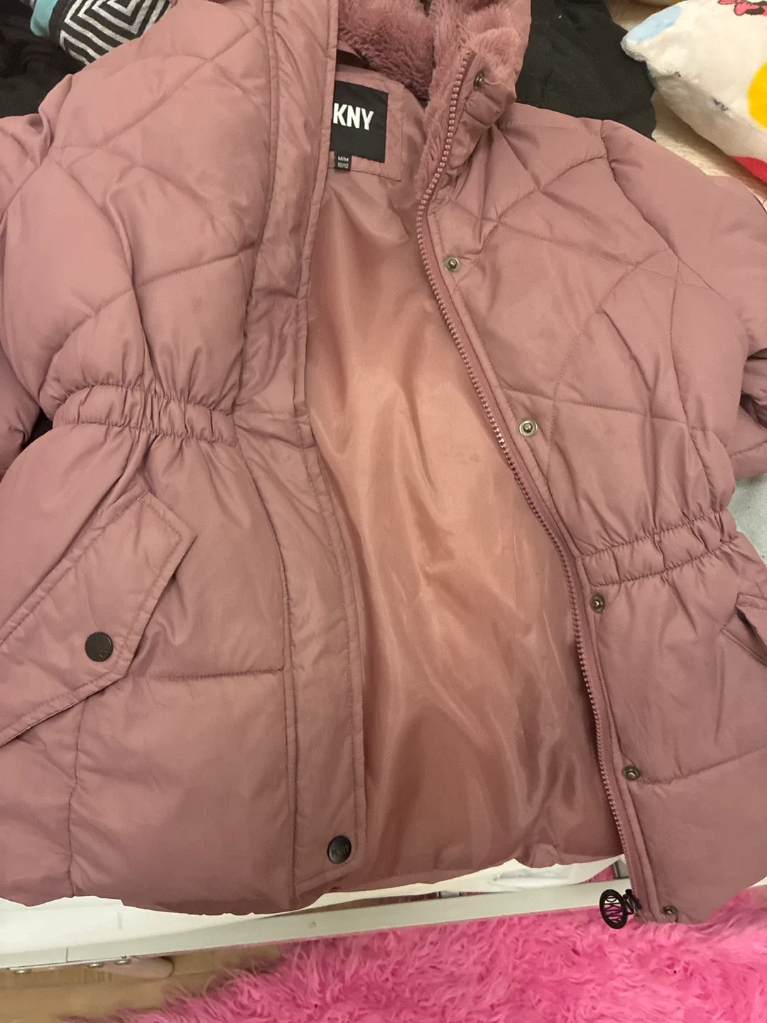 KNY Pink Puffer Jacket - Size M/M