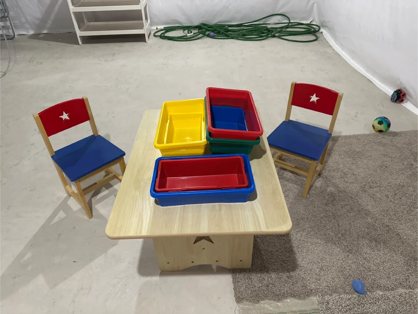Kids Table and Chairs with Storage Bins image indicator(2)