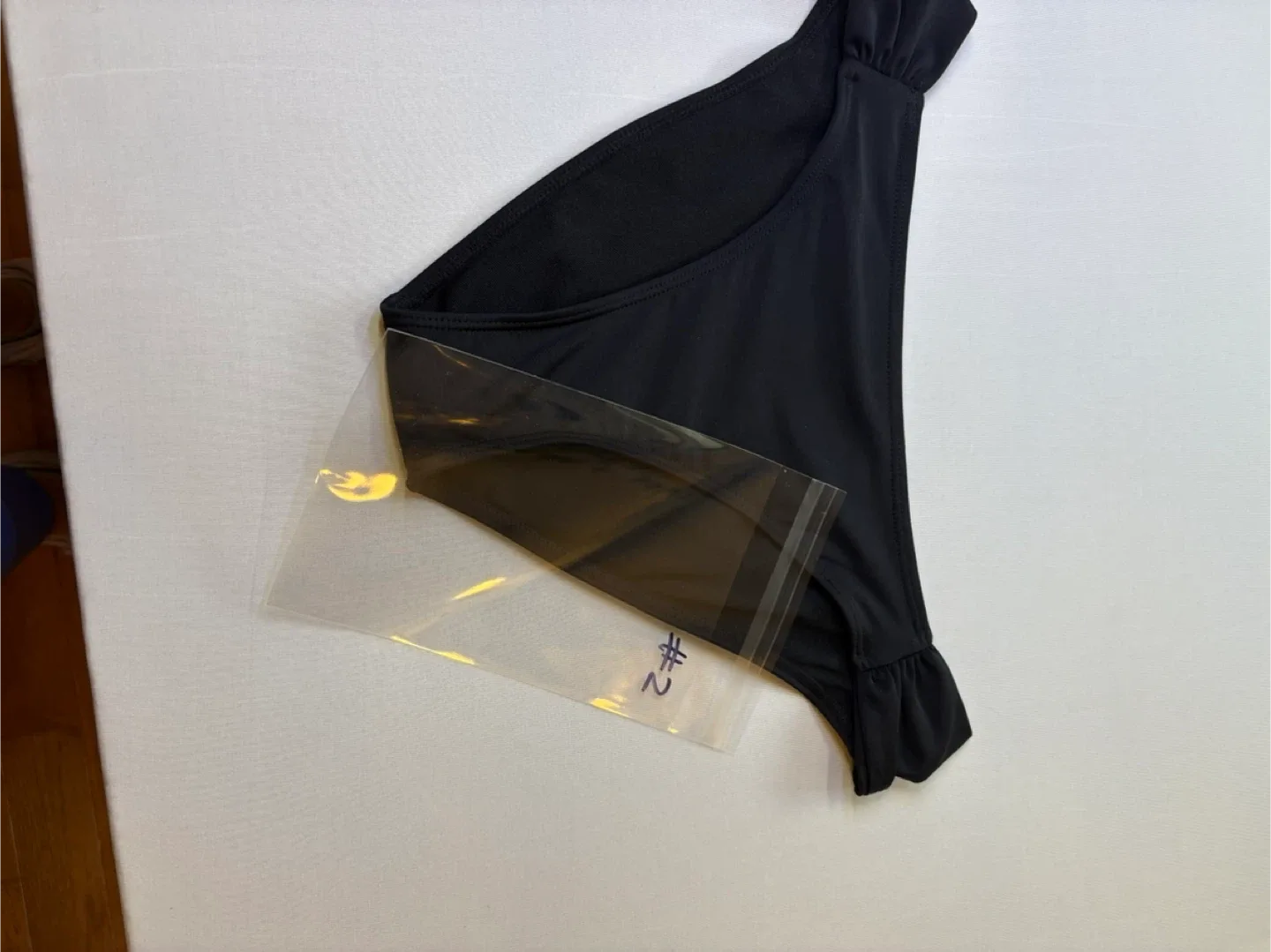 Shekini Black Bikini Swimsuit Bottoms Ruched Sides Size M (2) image indicator(8)