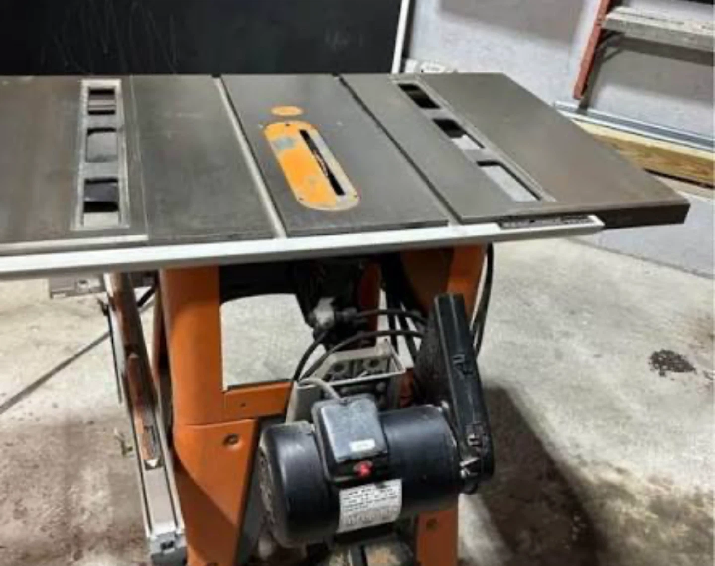 Ridgid 10” cast iron table saw