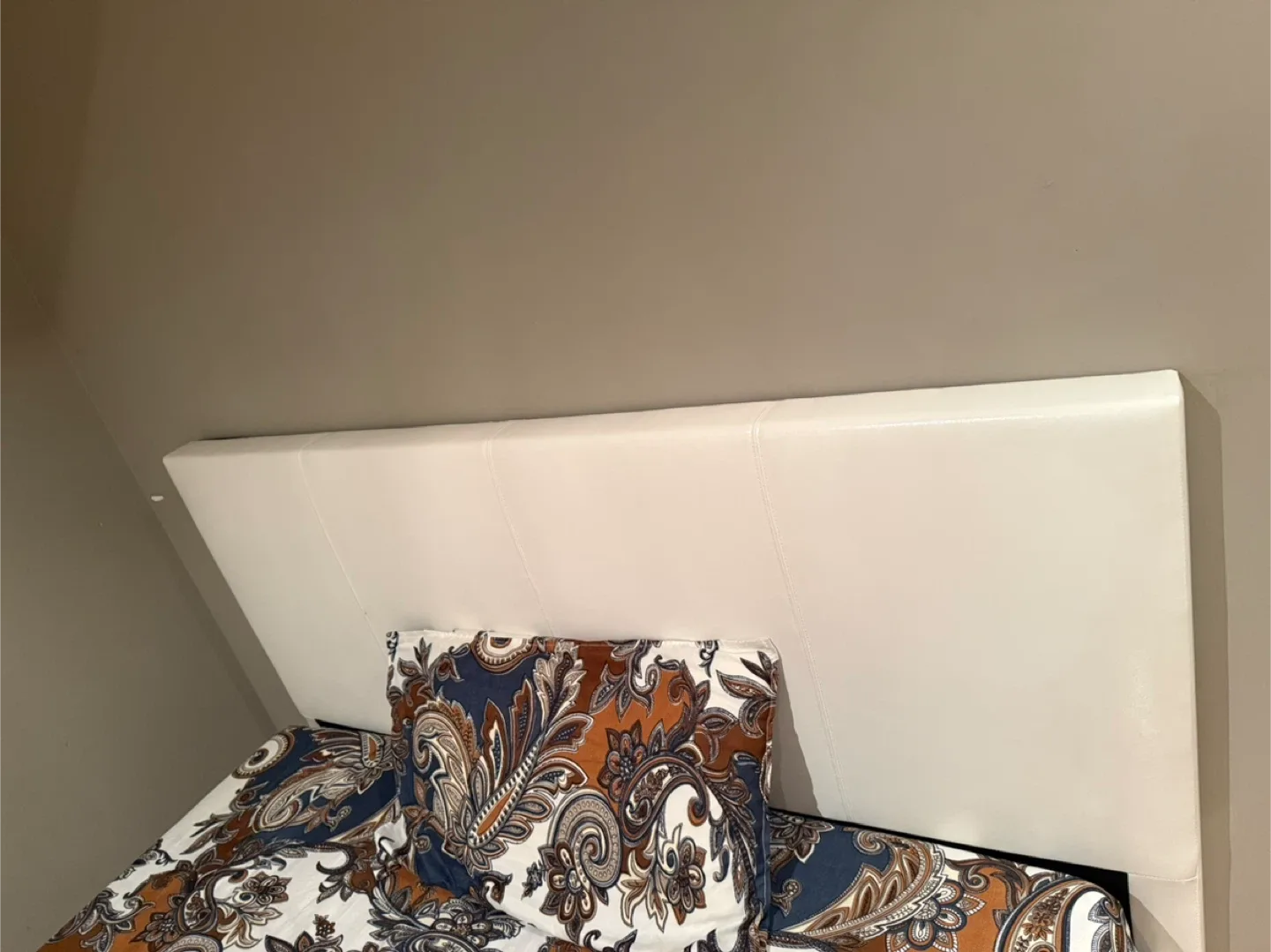 White Faux Leather Queen Bed Frame image indicator(2)