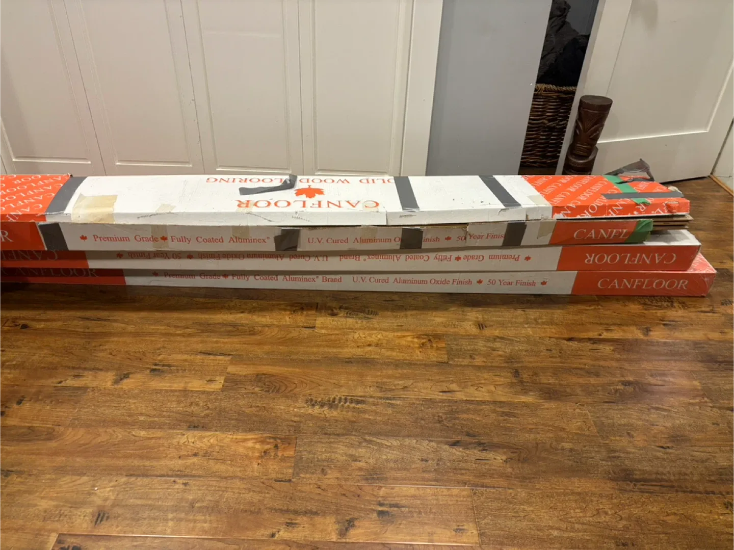 2.5 boxes Canfloor Solid Wood Flooring - Cinnamon Maple