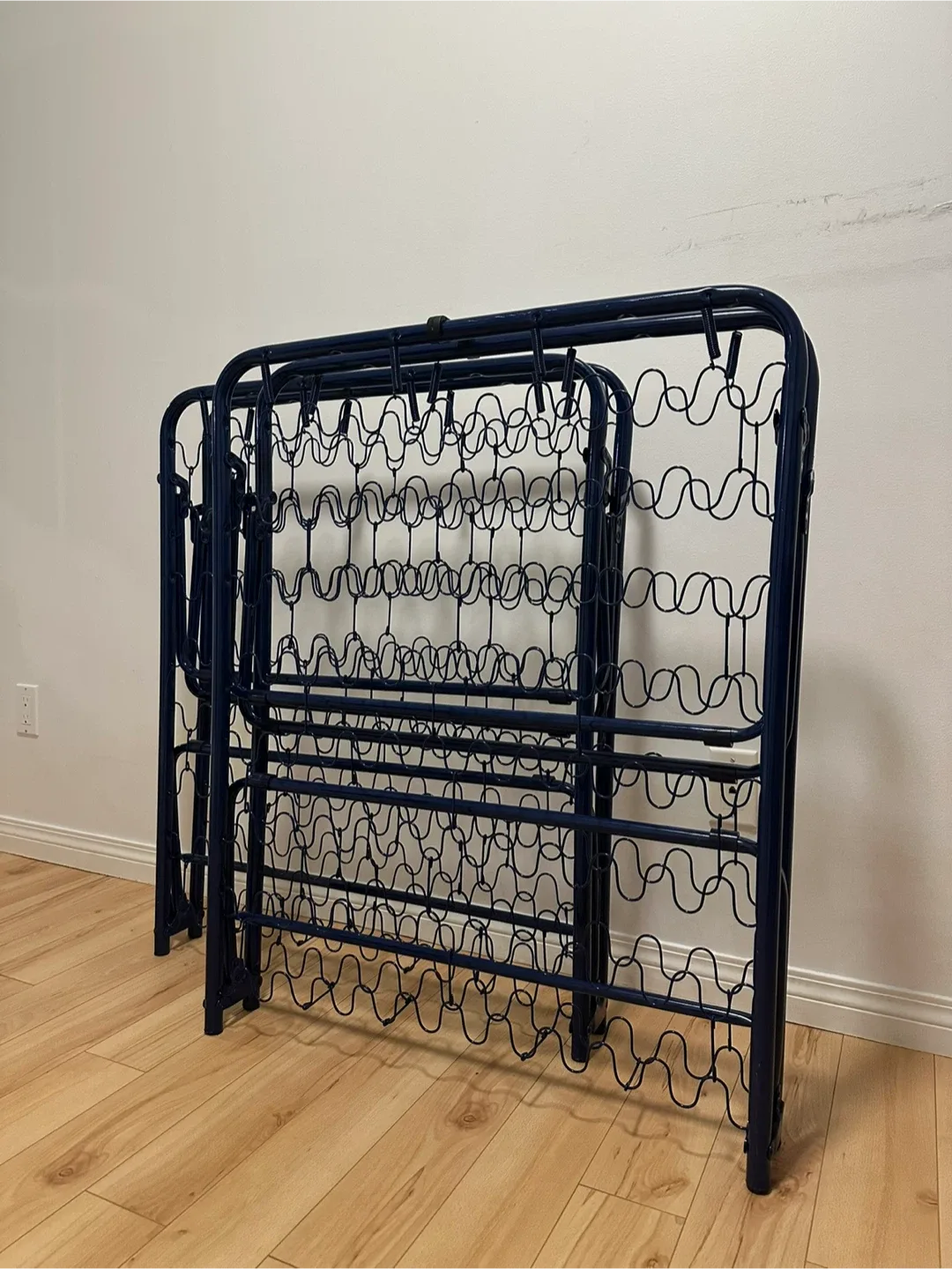 Folding Bed Frame - Blue $40 for 1/ $70 for 2