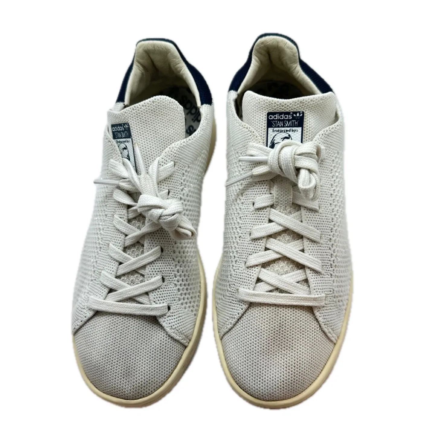 Adidas Stan Smith White Canvas Sneakers - Size 5