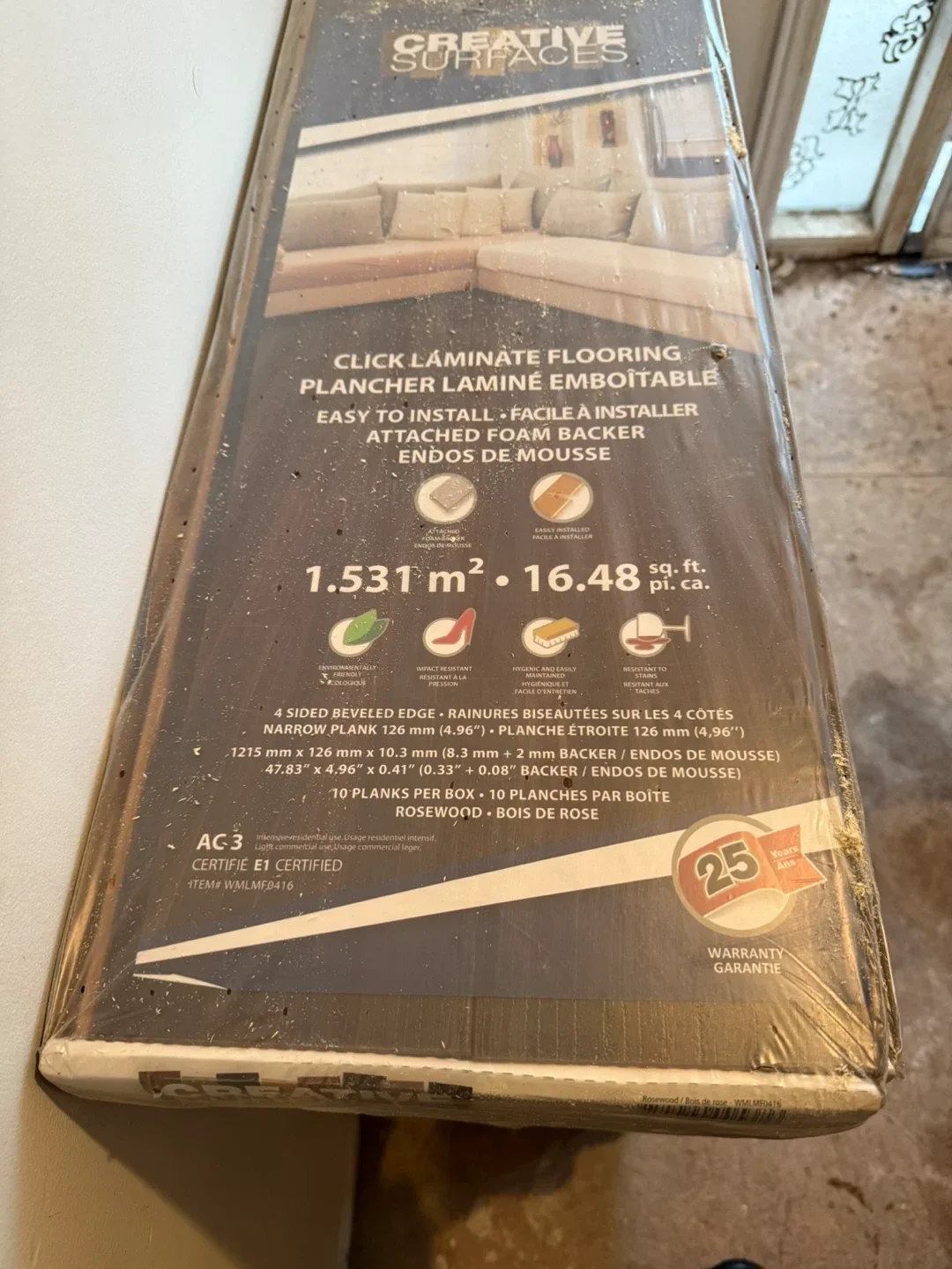 Creative Surfaces Laminate Flooring - Rosewood (over 180sf)