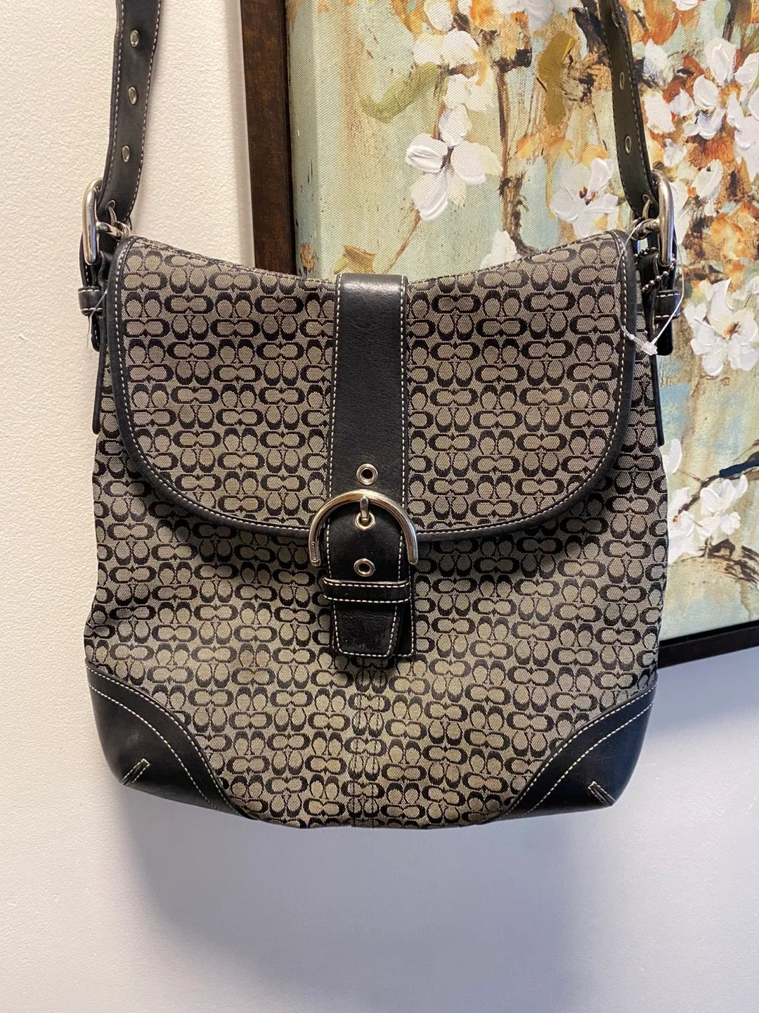 Coach Signature Canvas Flap Crossbody Bag image indicator(2)