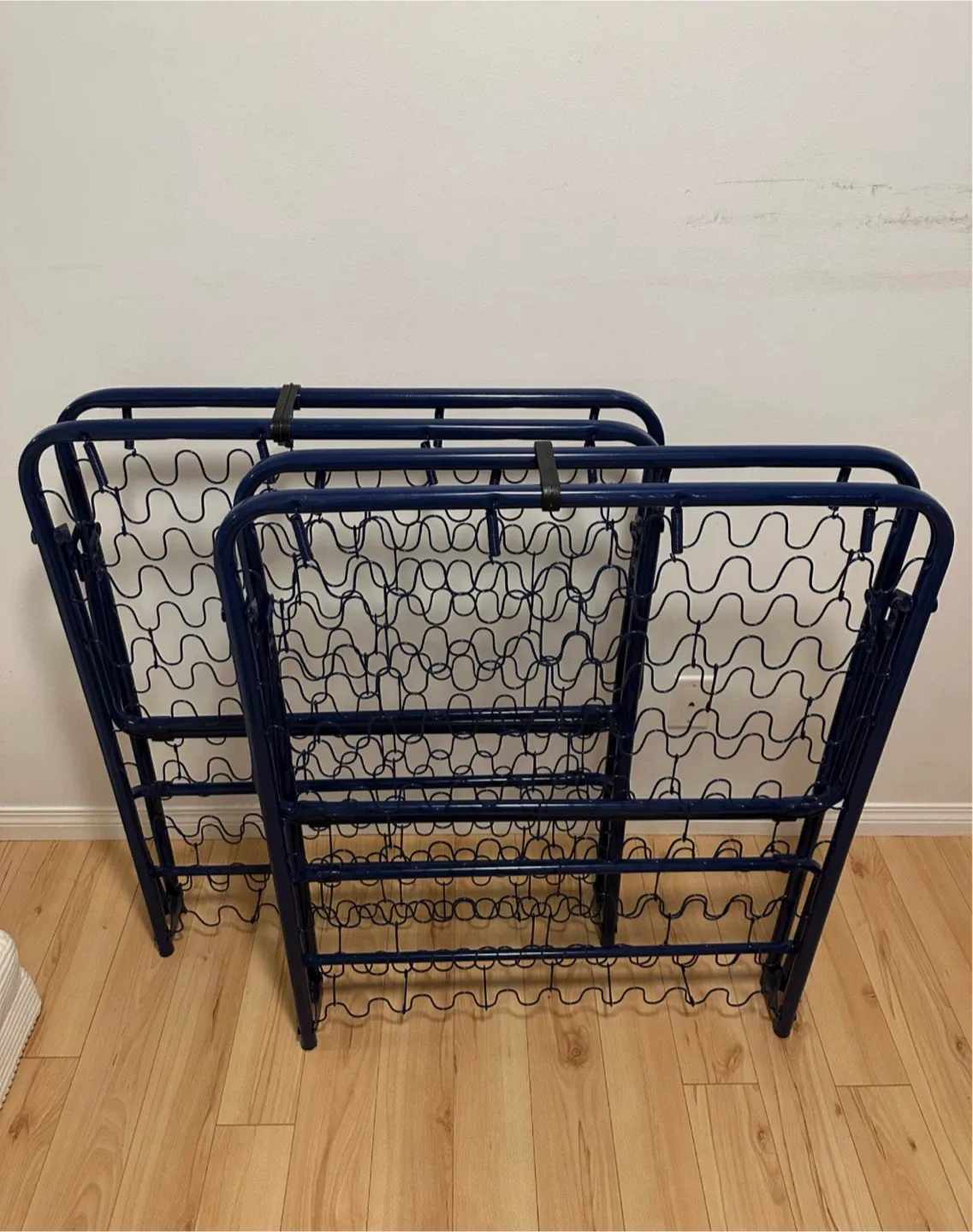 Folding Bed Frame - Blue $40 for 1/ $70 for 2 image indicator(2)