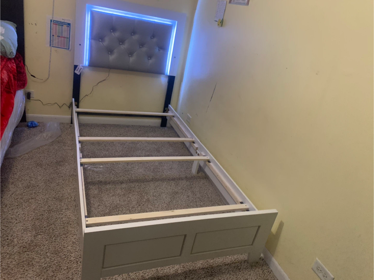 Twin Bed Frame with LED Headboard - photo 3