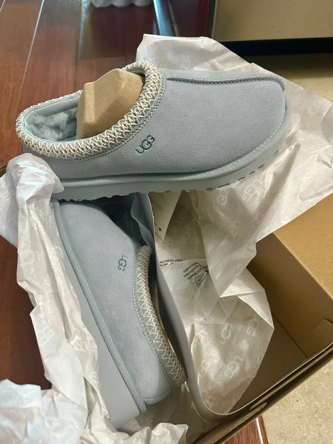 UGG Women's Tasman Slipper, Blue, New in Box