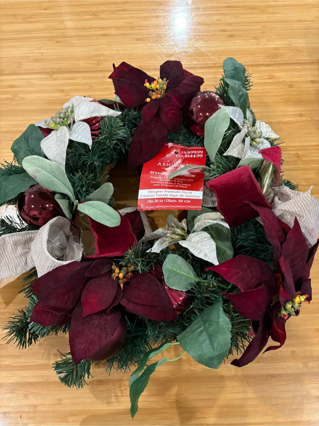 Michael’s Ashland Wreath Burgundy 26 in