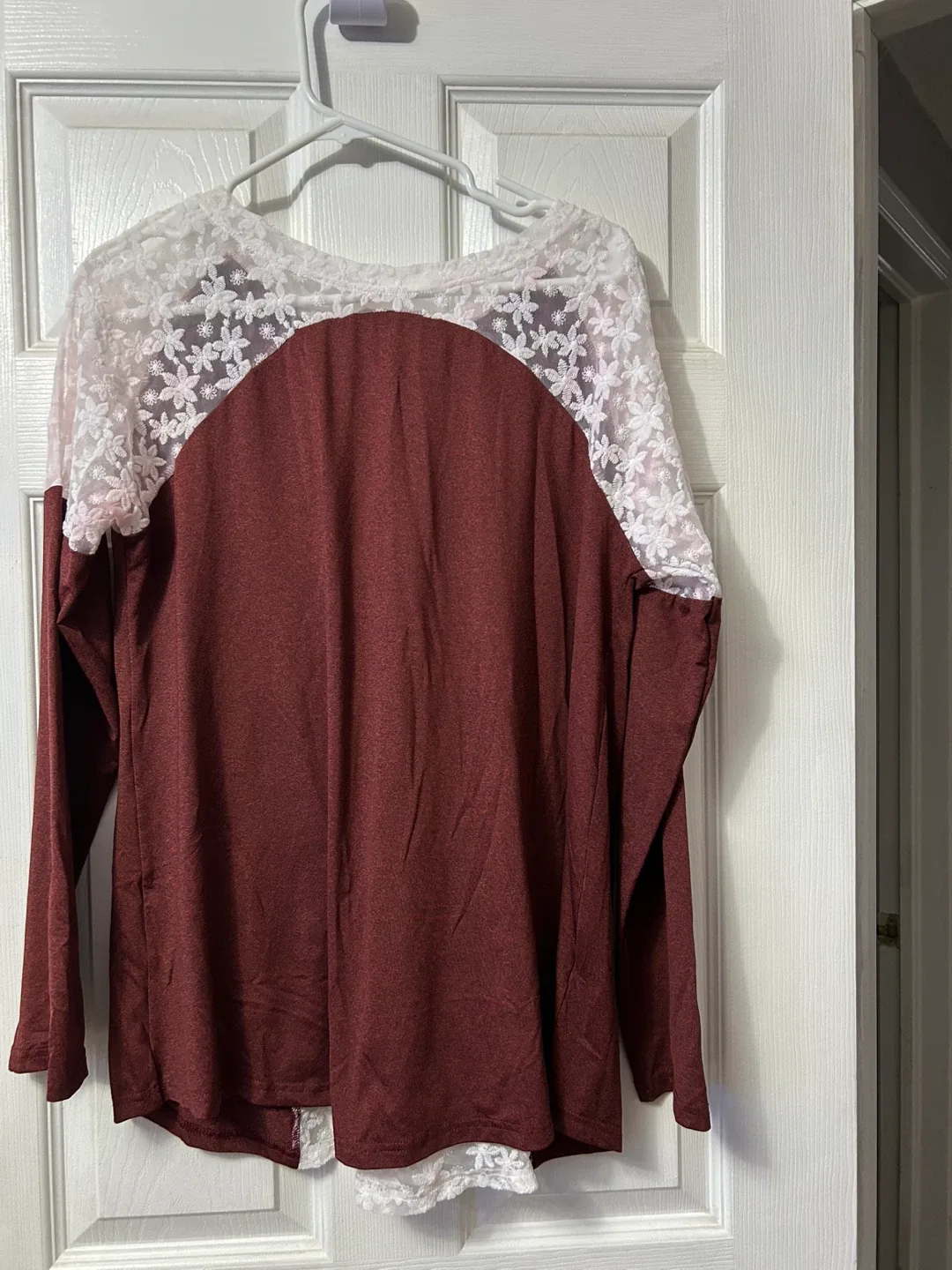 Burgundy & Lace Top - 2XL image indicator(3)