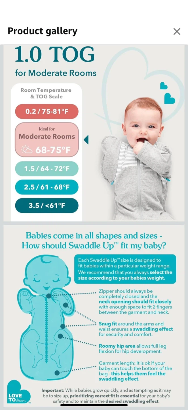Love to Dream Swaddle Up - Size Small - photo 2