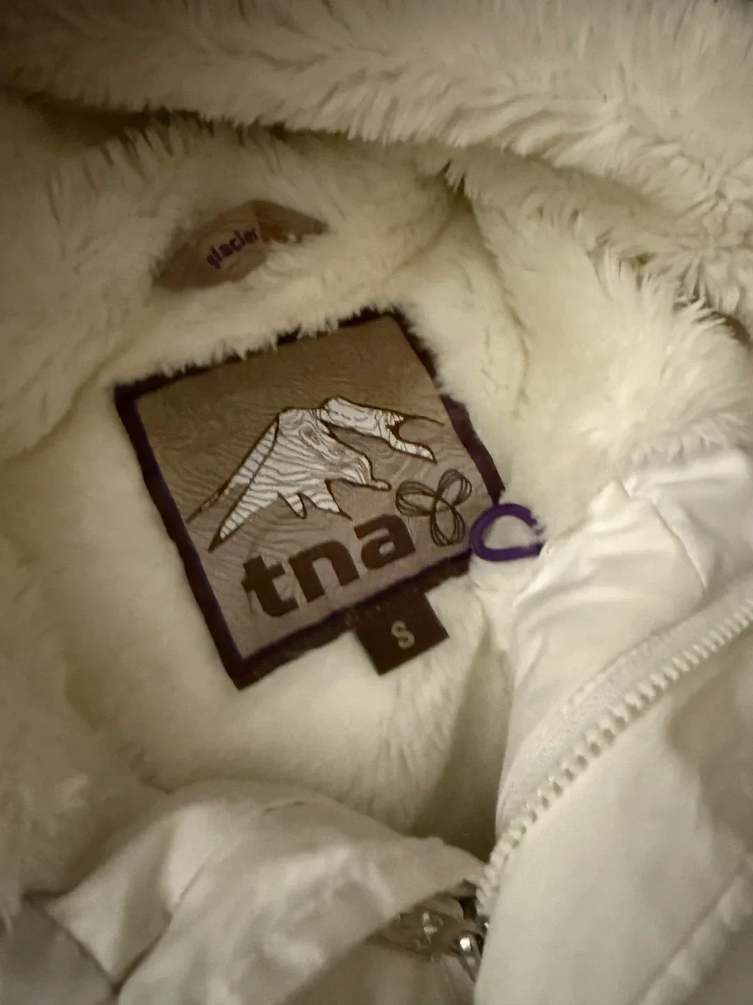 TNA Glacier White Winter Coat - Size S image indicator(2)