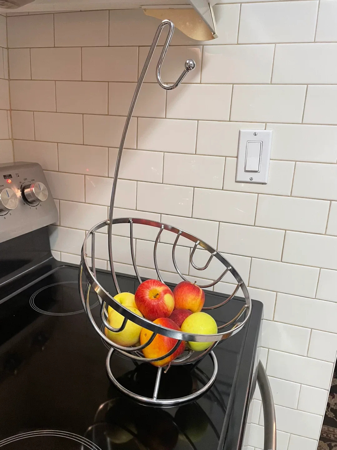 Chrome Fruit Basket with Banana Hook