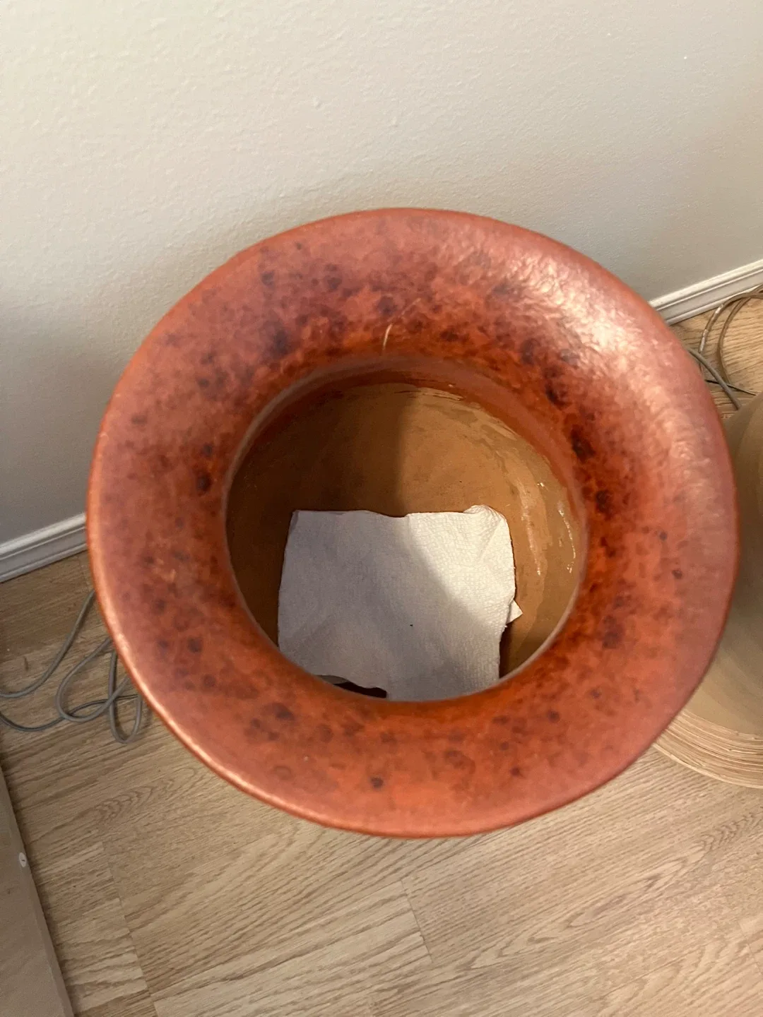 Terracotta Vase with Bamboo Detail image indicator(3)