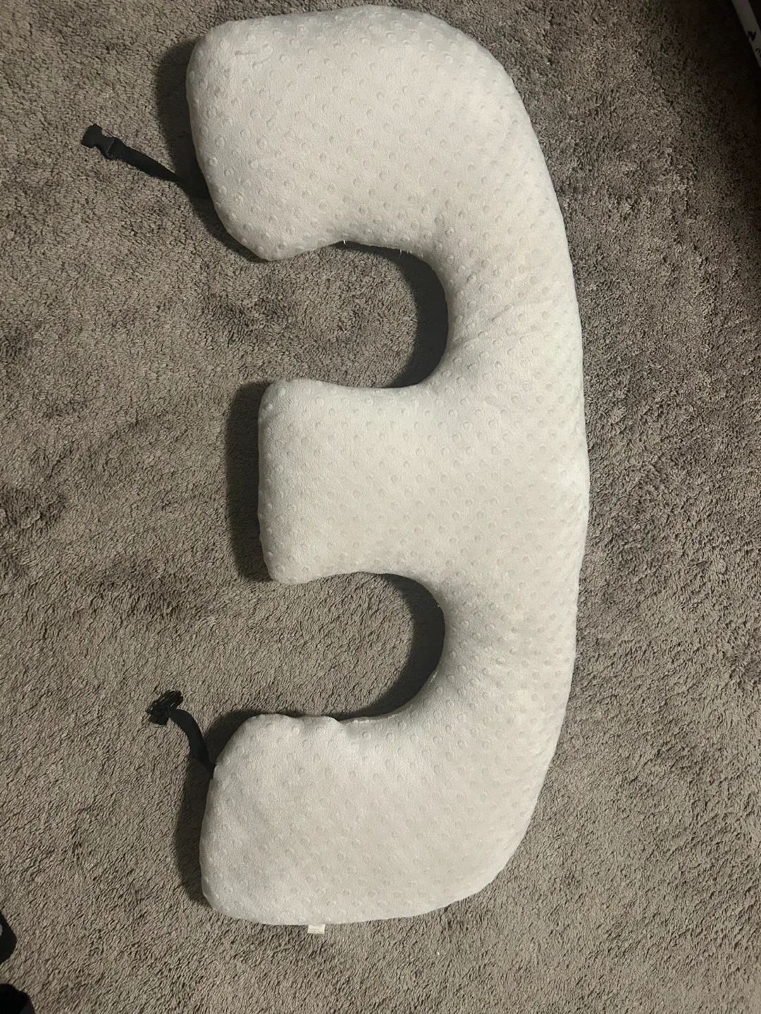 White twin nursing pillow