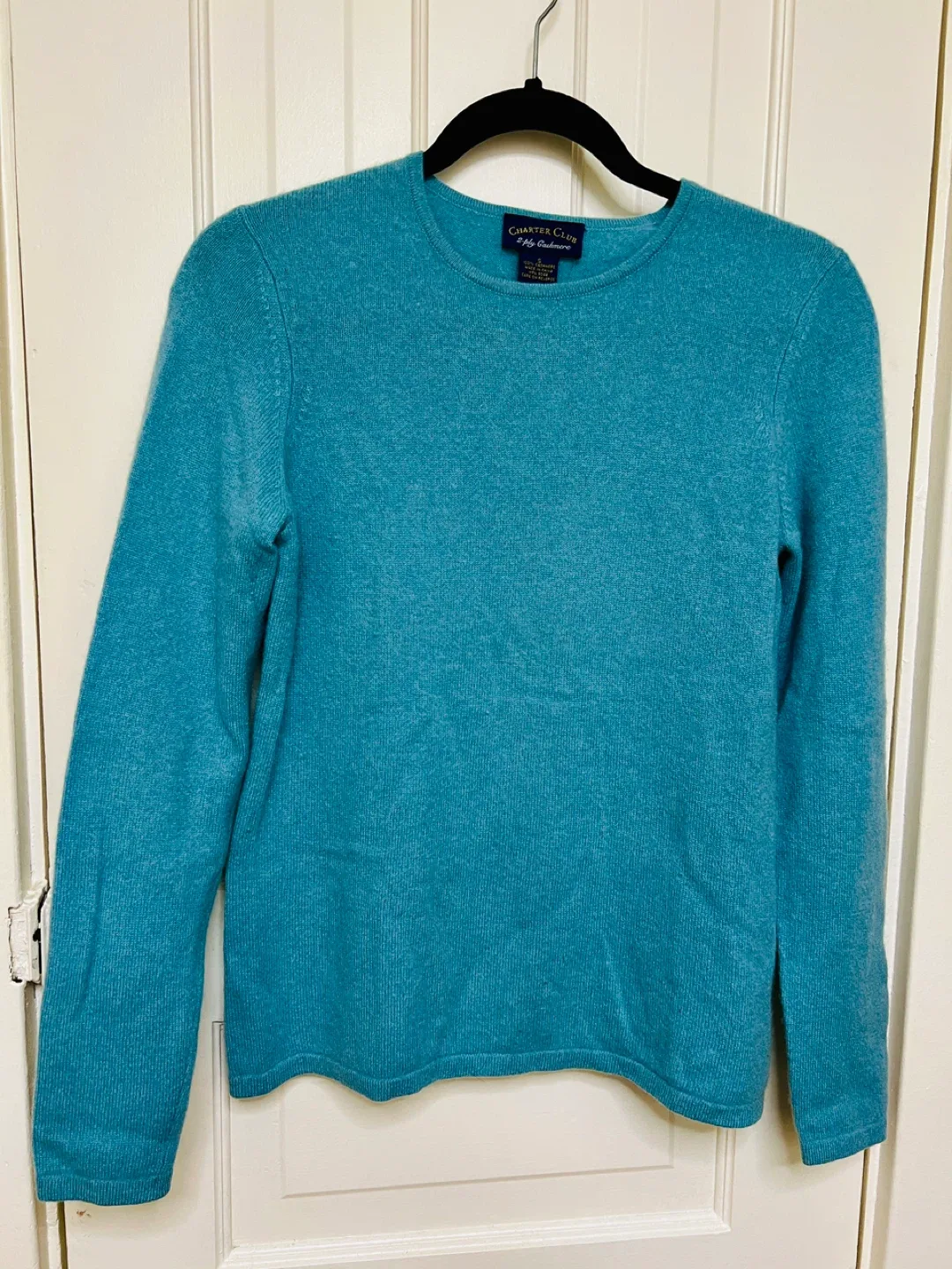 Pure Cashmere Size Small Sweater, Powder Blue
