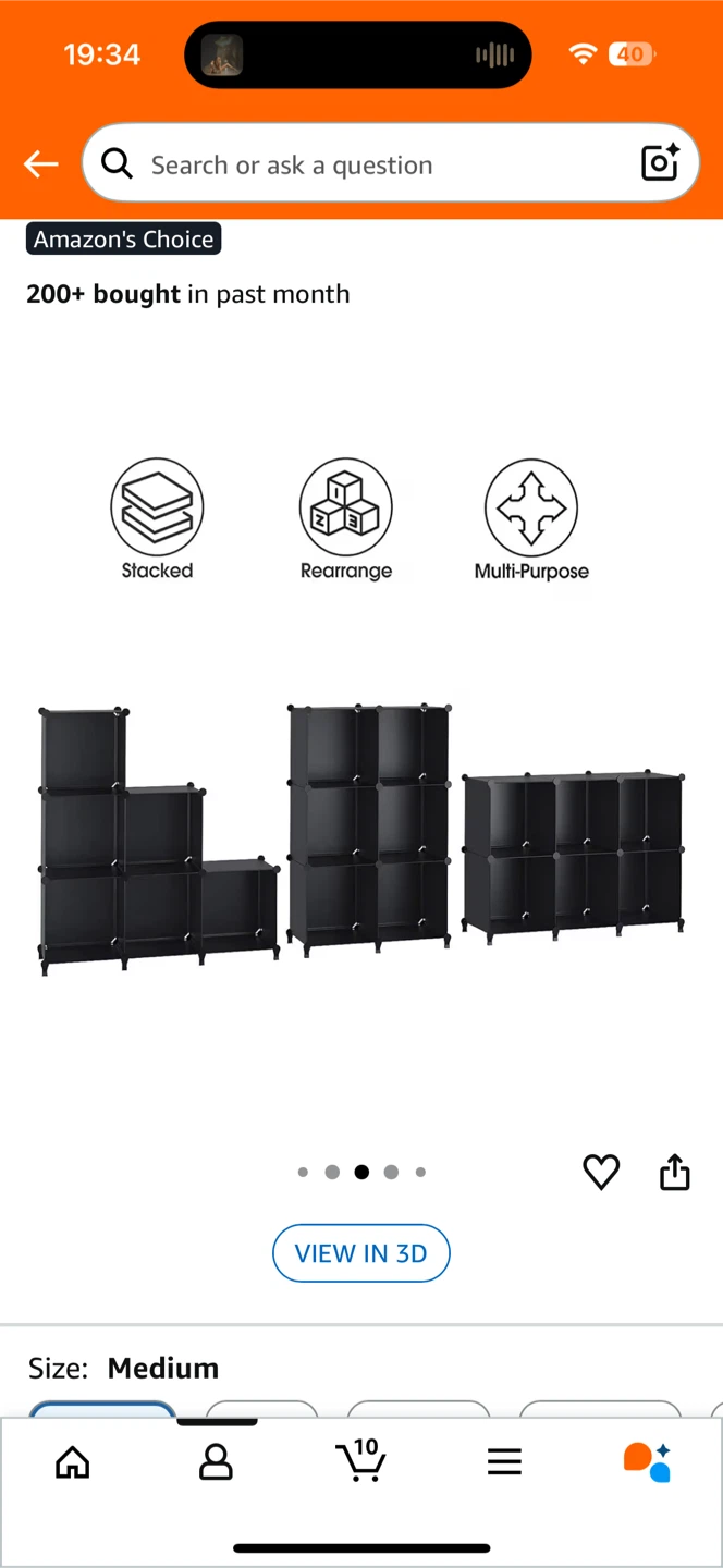 6 Cube Storage Shelf, Bookcase - photo 2