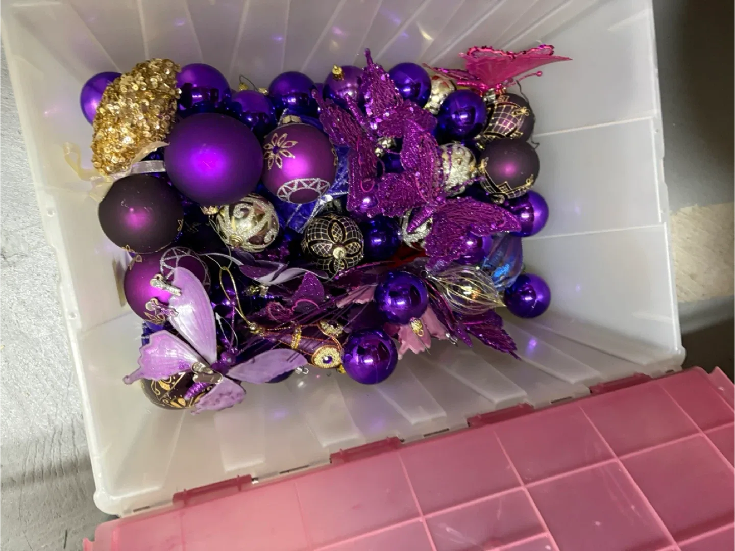 Purple Christmas Ornaments & Decorations