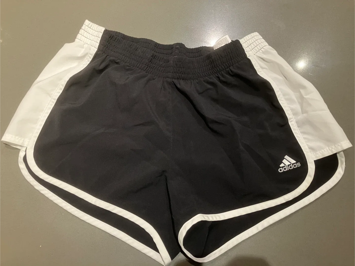 Adidas Black & White Running Shorts