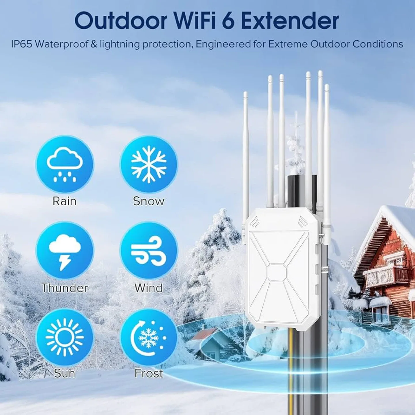 AX1800 Outdoor WiFi 6 Extender image indicator(8)