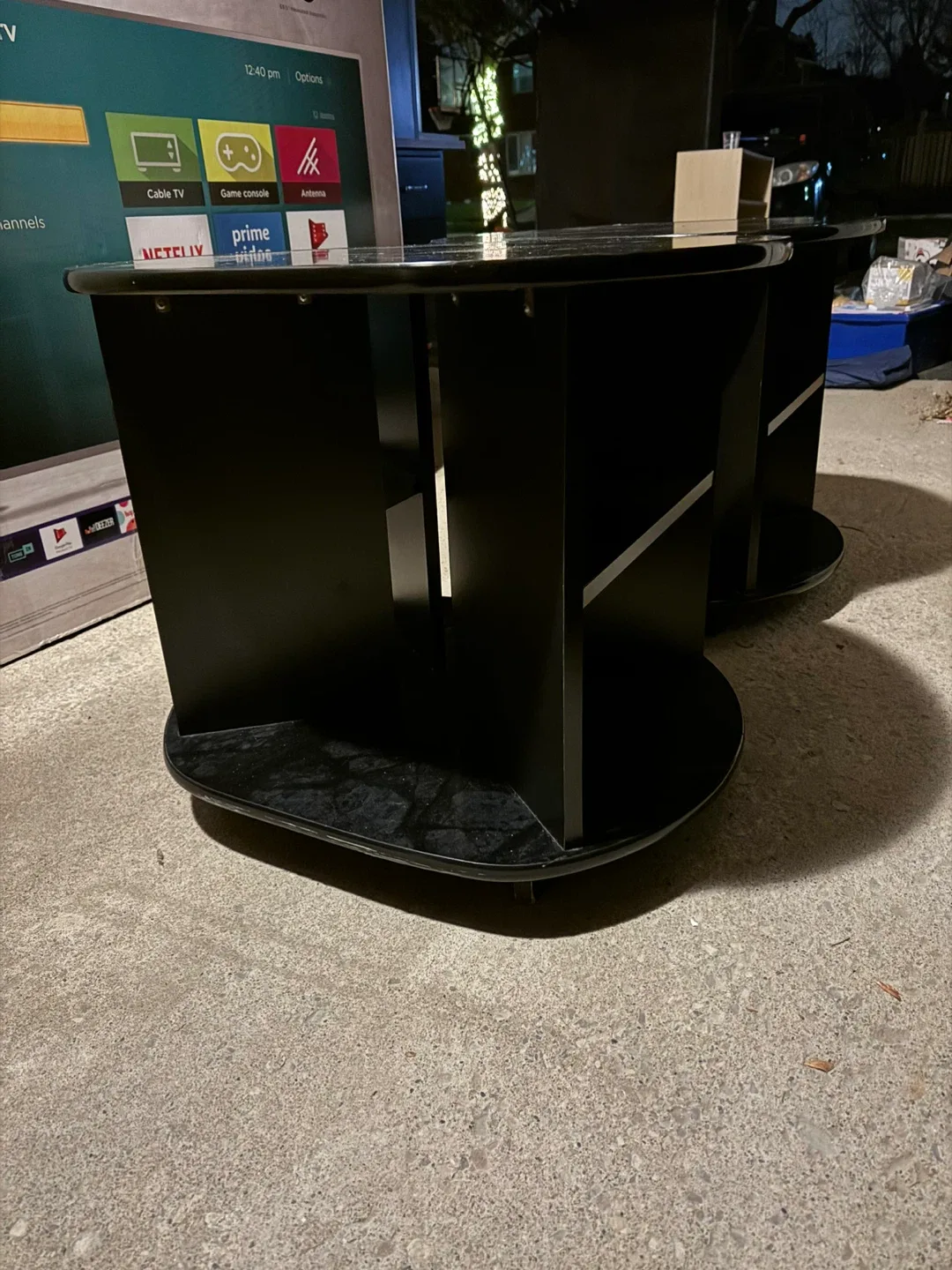 Black Marble Top Accent Tables (Set of 2) image indicator(6)