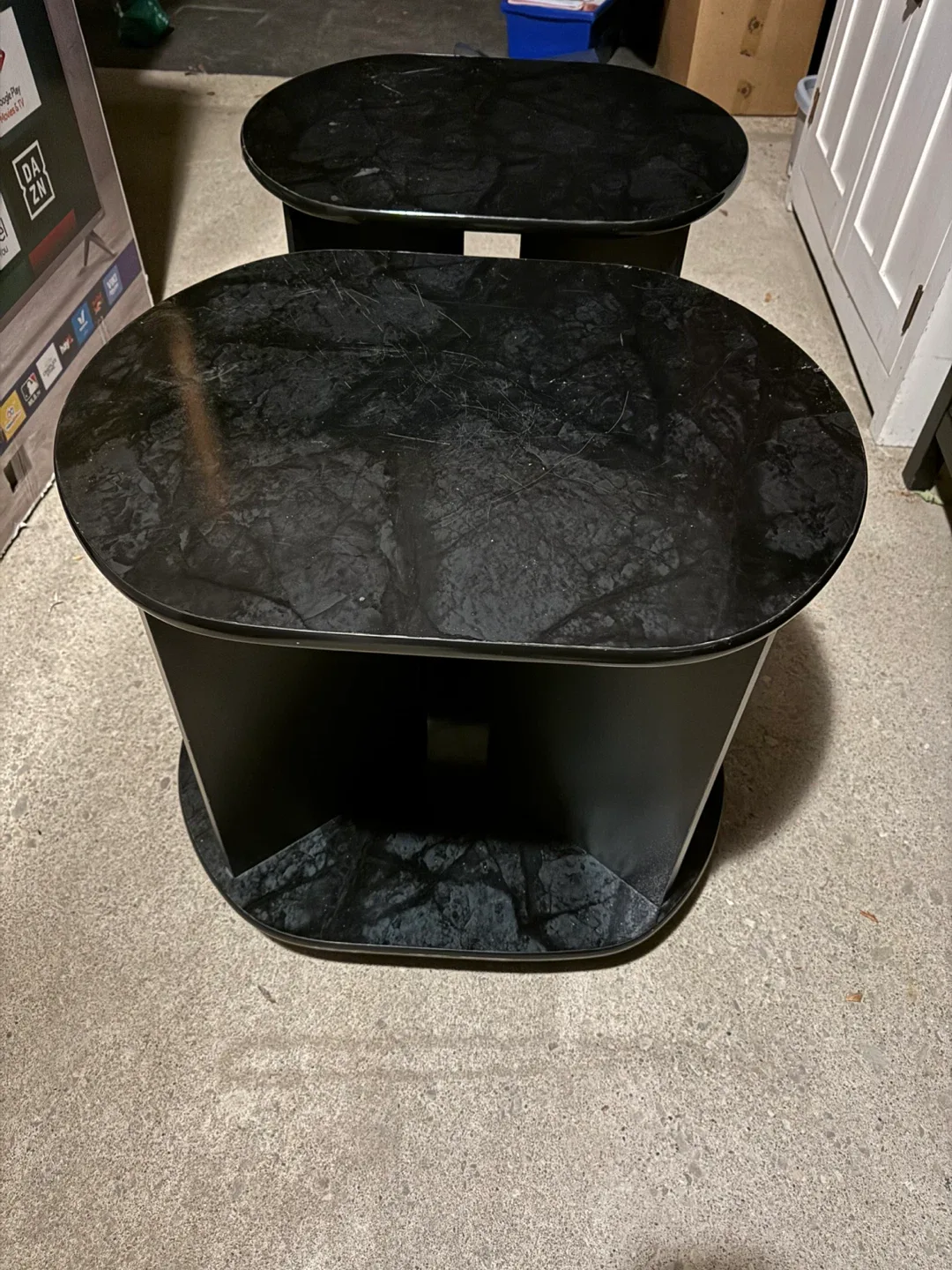 Black Marble Top Accent Tables (Set of 2) image indicator(7)