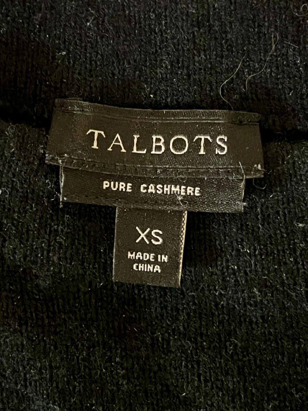 Talbots Pure Cashmere Black Sweater - Size XS - photo 2
