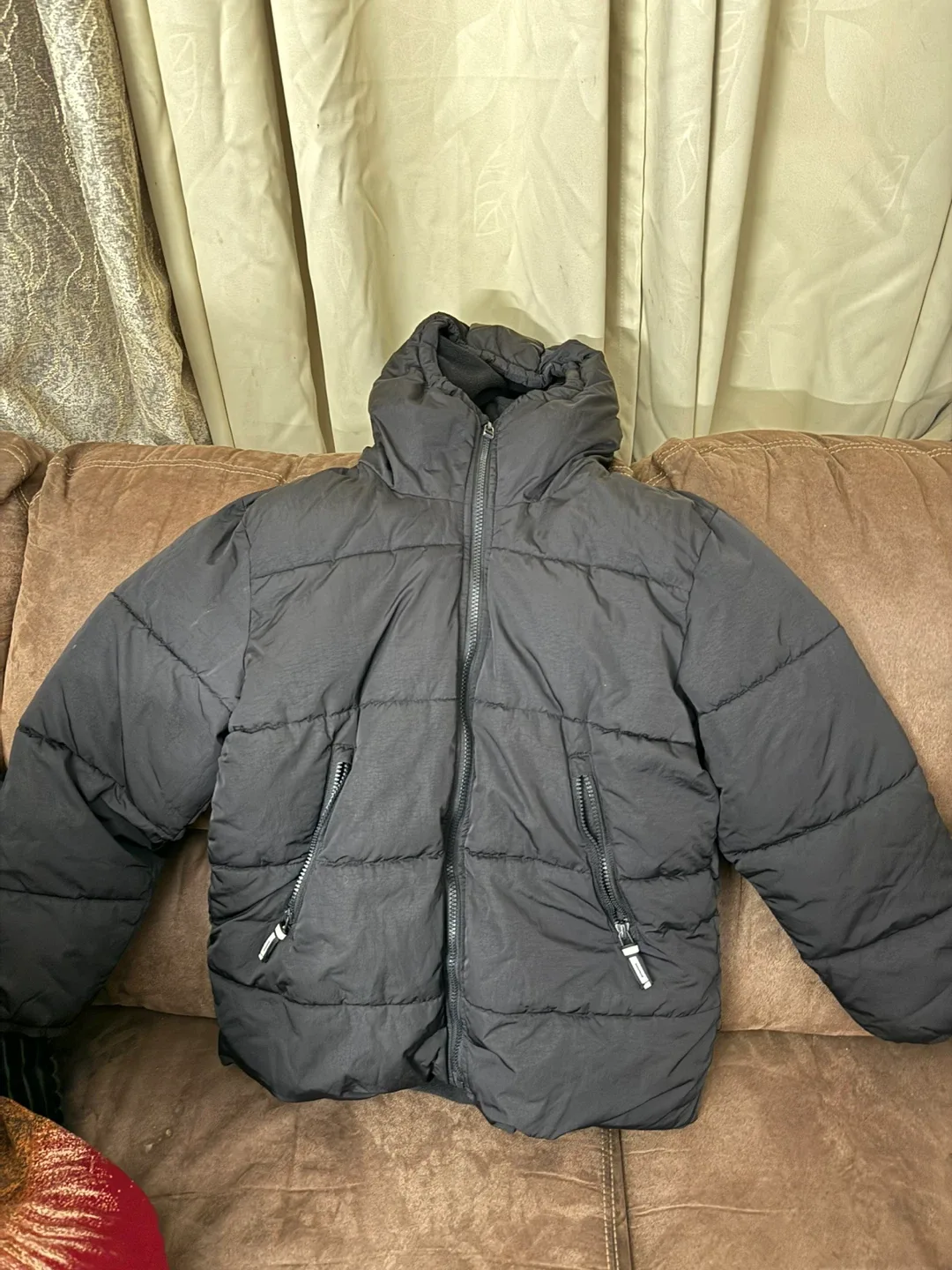 GAP Teen Black Puffer Jacket Size 12