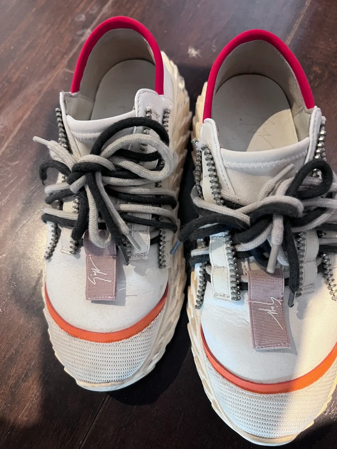 Giuseppe Zanotti White Leather Sneakers