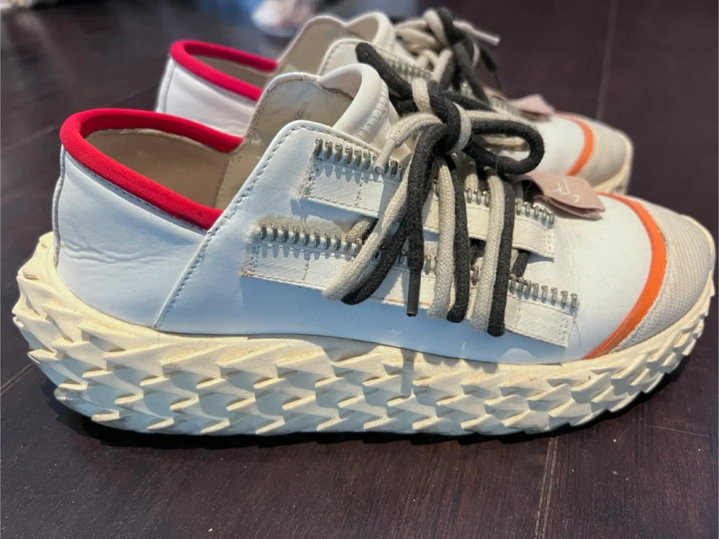 Giuseppe Zanotti White Leather Sneakers image indicator(2)