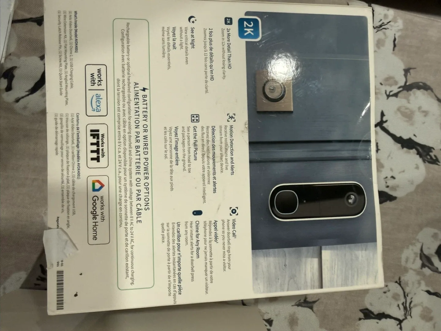 Arlo Video Doorbell 2K with Chime image indicator(8)