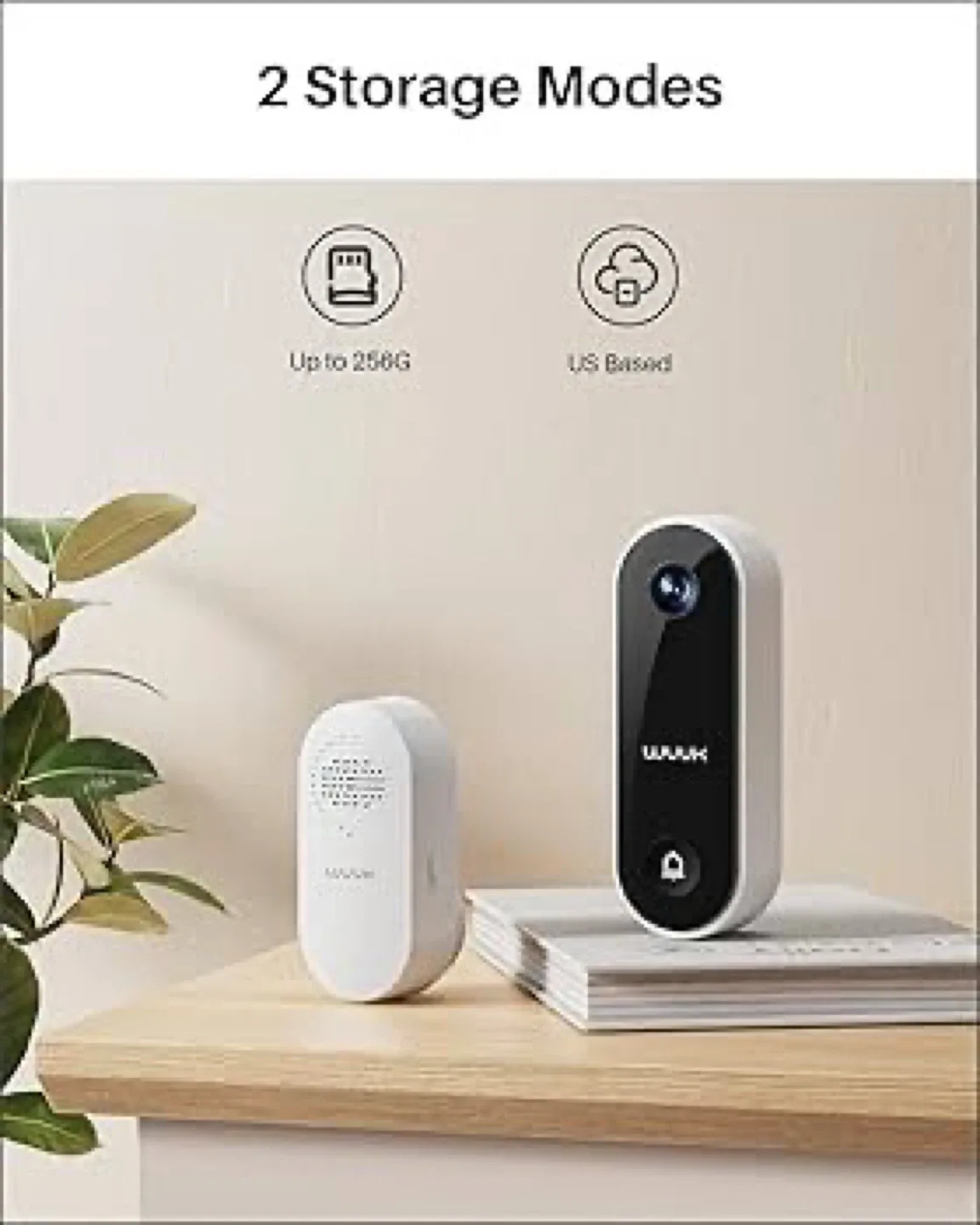 WUUK 4K Wireless Doorbell Camera image indicator(3)