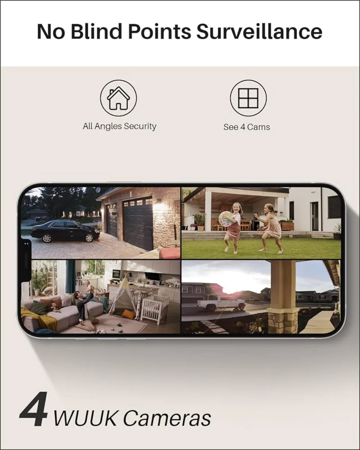 WUUK 4K Wireless Doorbell Camera image indicator(5)