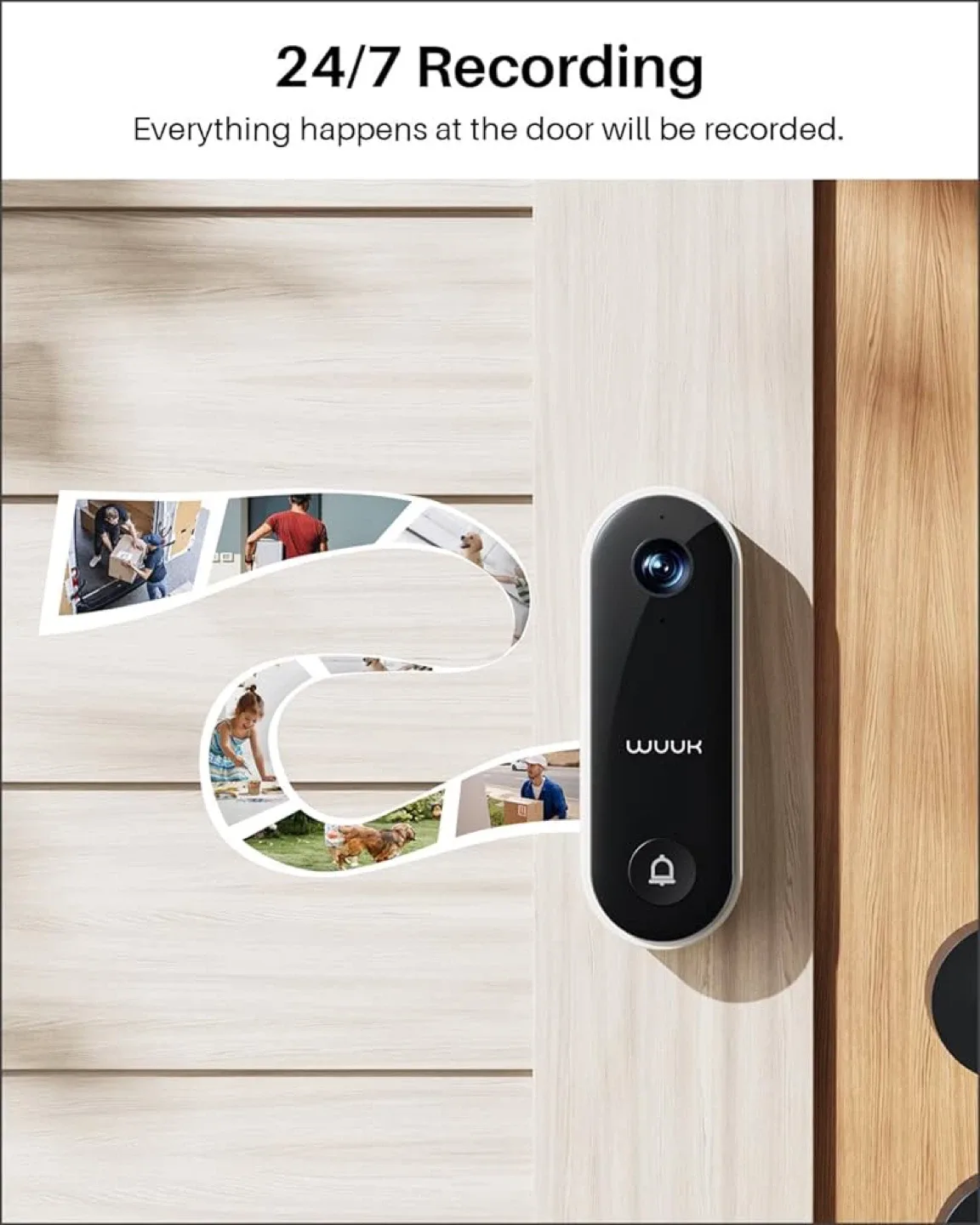 WUUK 4K Wireless Doorbell Camera image indicator(2)