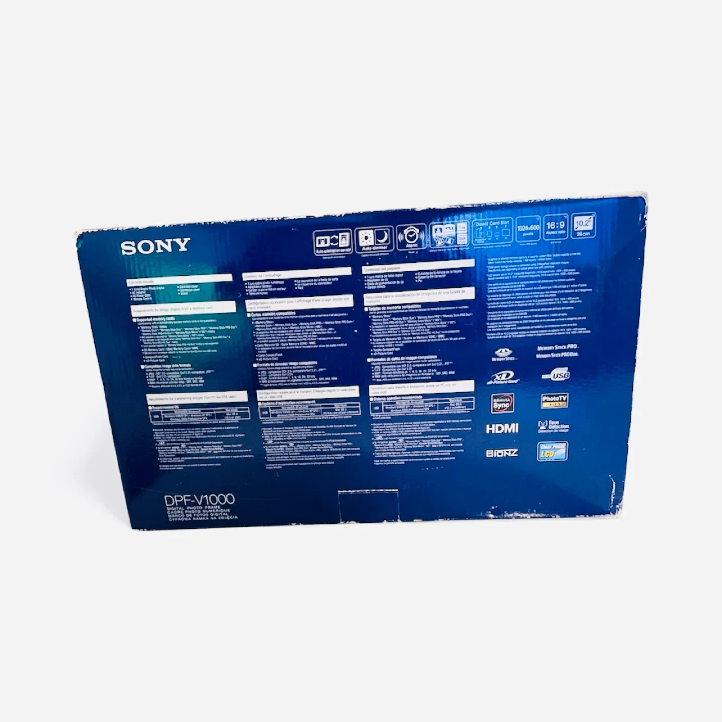Sony S-Frame Digital Photo Frame – 10.2” – Model DPF-V1000 image indicator(3)