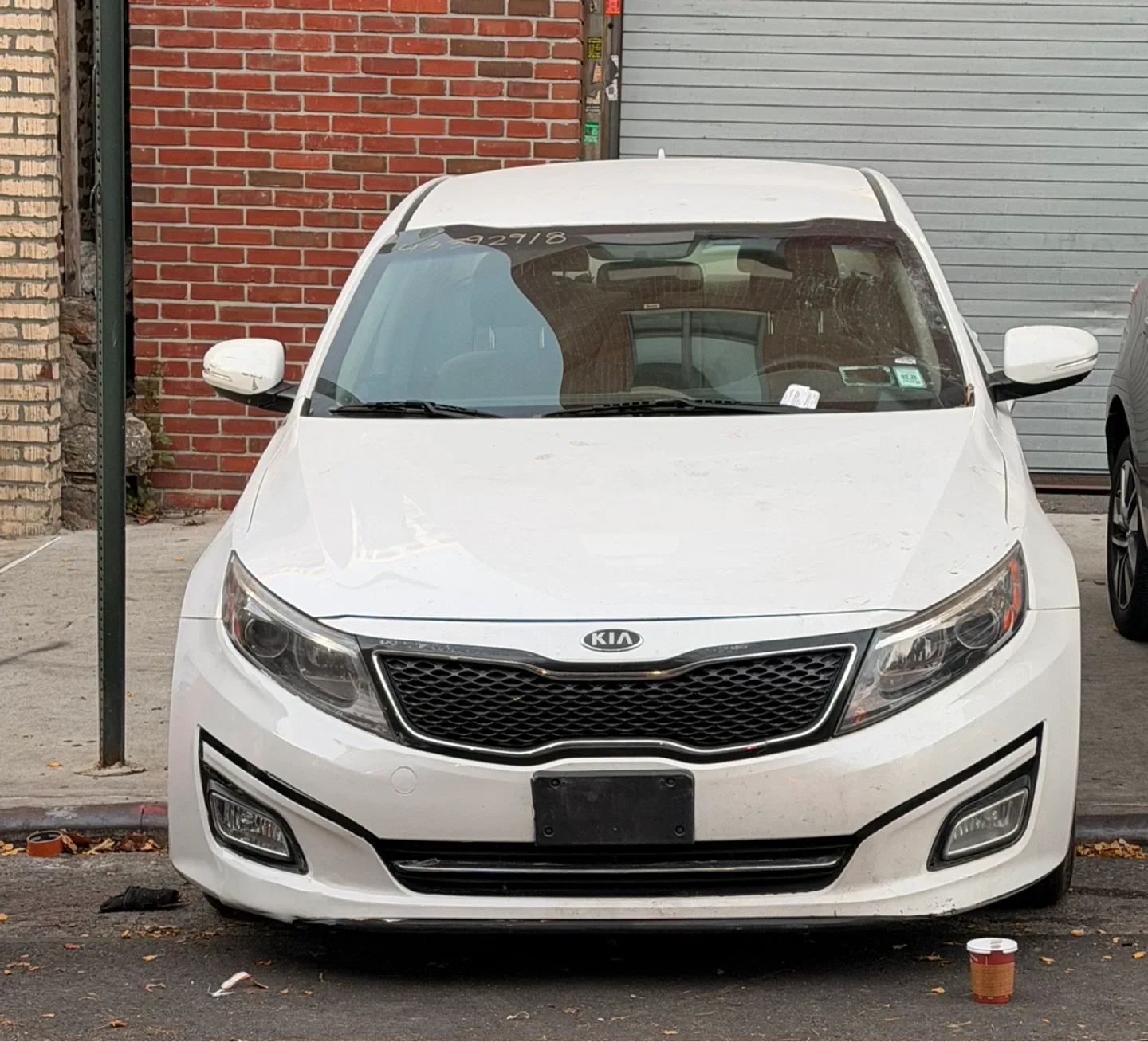 Kia Optima White Sedan