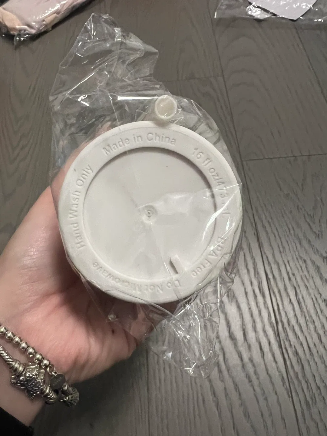 Personalized White 16 fl oz Tumbler with Straw - New image indicator(2)