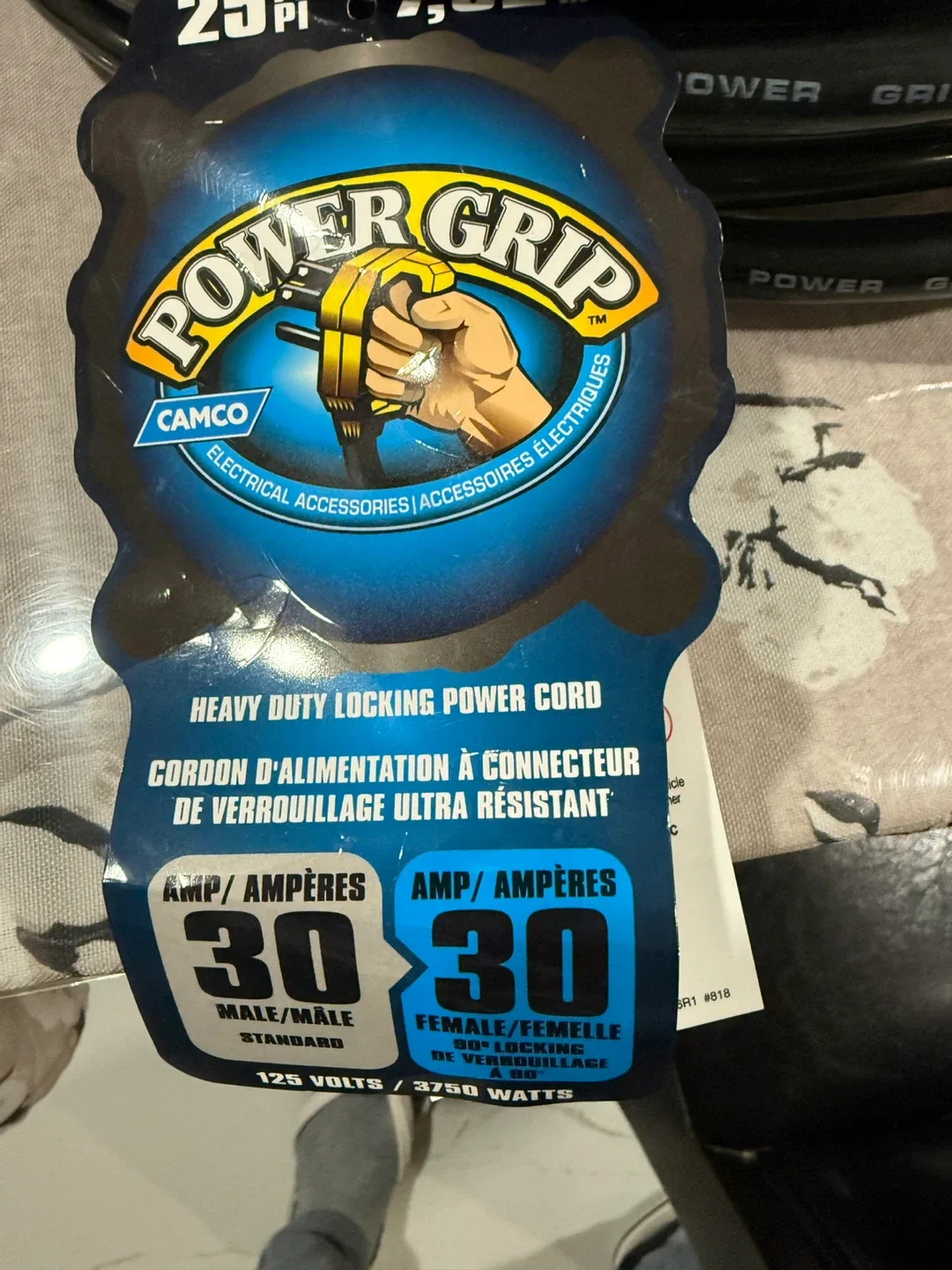Camco Power Grip 50-Amp Extension Cord image indicator(8)